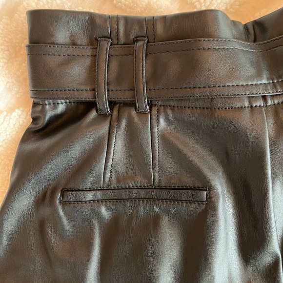 Zara Faux Leather Shorts - Picture 7 of 9